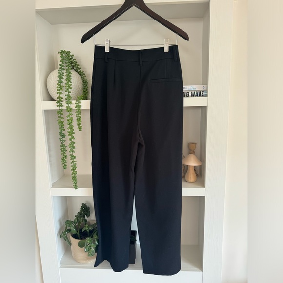 Oak + Fort Black Dress Wide Legged Trouser Pants - Picture 3 of 4